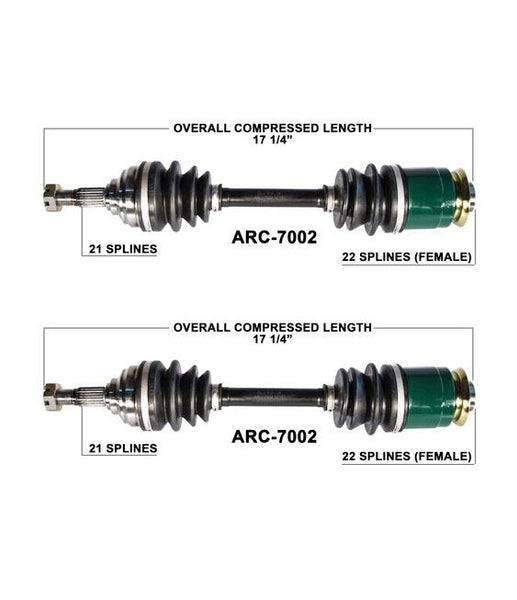 Arctic Cat 250 300 4X2 4X4 Rear L & R CV Axle Shaft Complete ARC7002