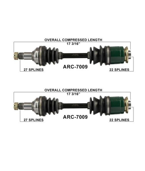 Arctic Cat 250 300 4X2 4X4 Rear L & R CV Axle Shaft Complete New ARC7009