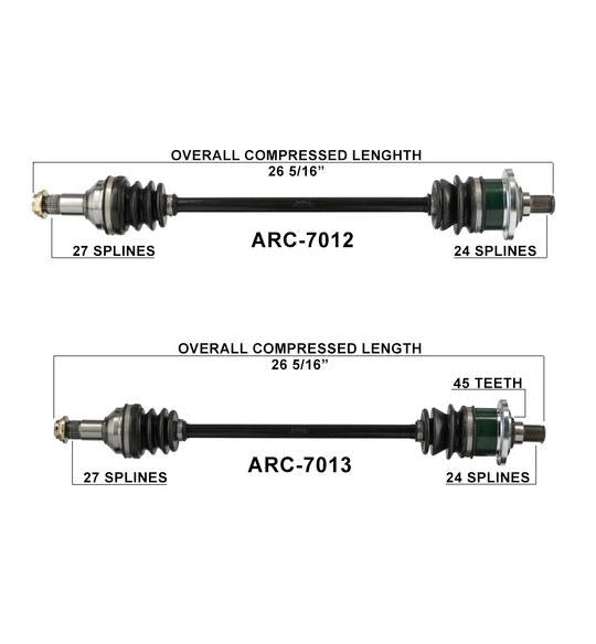 Arctic Cat Prowler Frt L & R CV Axle Shaft Complete ARC7012 ARC7013