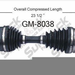 1997-05 Chevrolet, GMC, Isuzu Trucks Front Driver Side CV Drive Axle Shaft