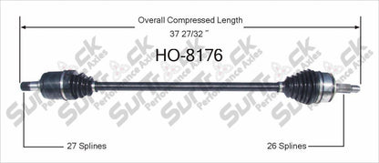 2003-07 Honda Accord Front Passenger Side CV Drive Axle Shaft Constant Velocity
