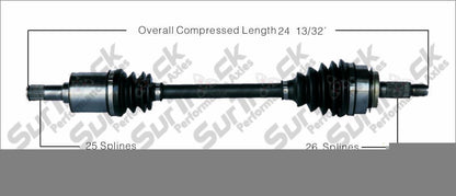 2006-11 Honda Civic 1.8L A/T Front Driver Side CV Drive Axle Shaft