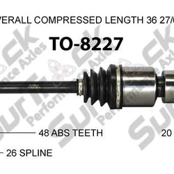 2003-06 Toyota Matrix, Vibe AWD Front Passenger Side CV Drive Axle Shaft