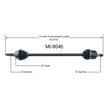 ELANTRA 1996-1998 & TIBURON 1997-1998 Front Passengers Side CV Axle Shaft