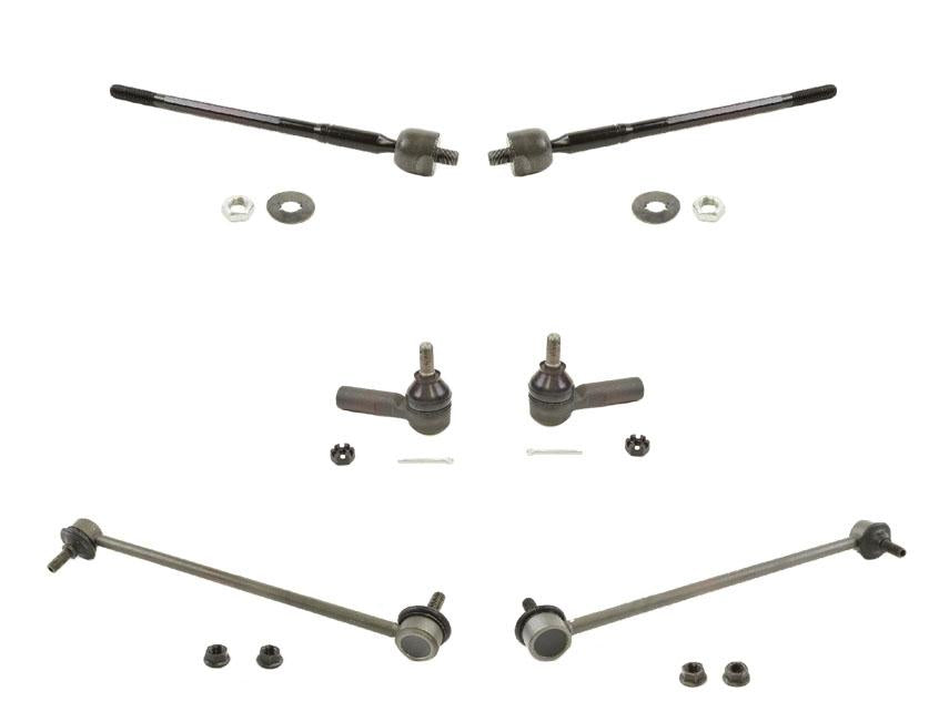 98-03 For Toyota Sienna Van Inner Outer Tie Rod Rods End Sway Bar Links 6Pc KIT
