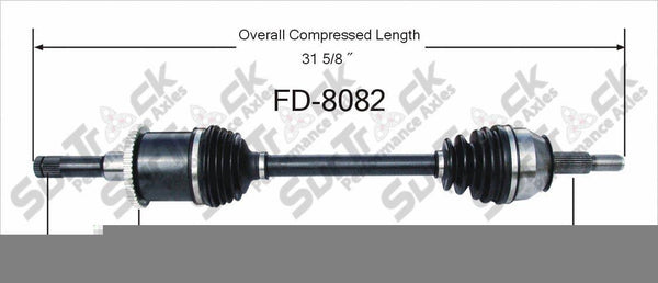 SurTrack FD-8082 Eje CV Thunderbird MARK VIII Cougar EJE TRASERO CV NUEVO 