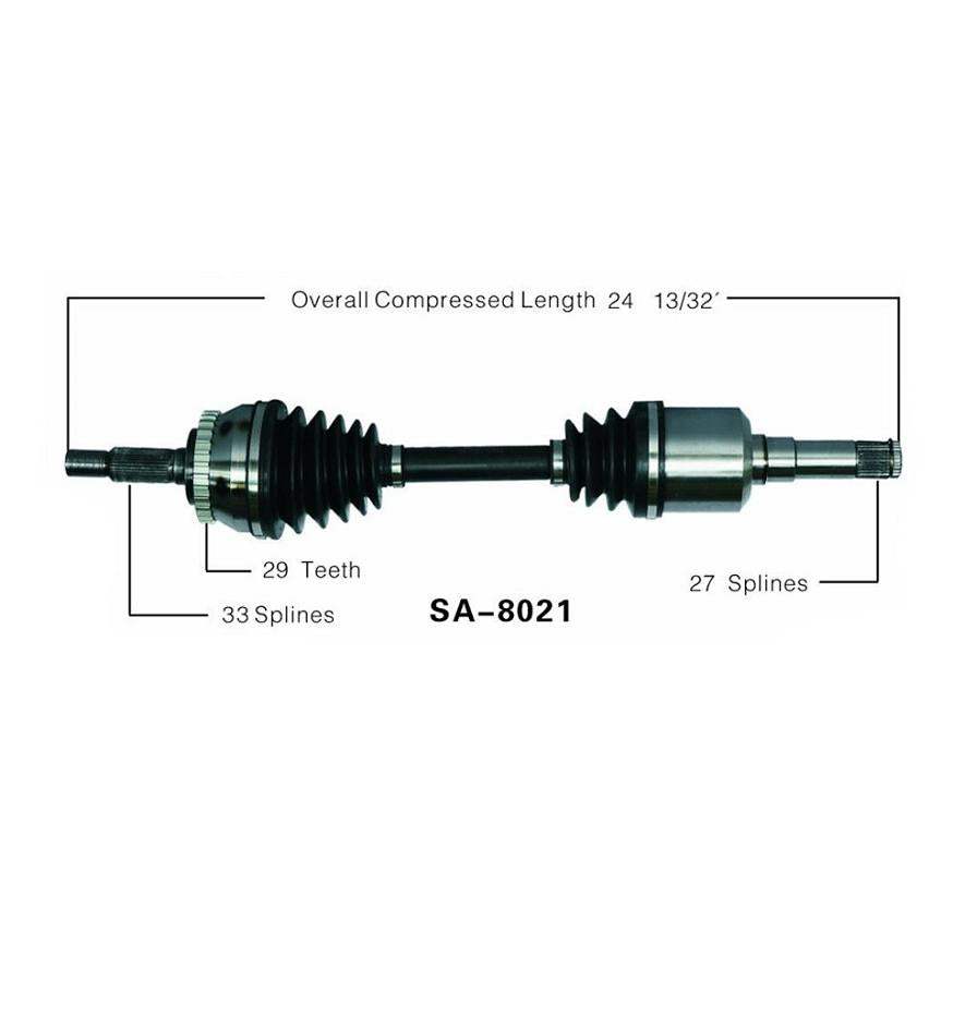 1999-2001 9-5 SAAB L/R CV Eje Conjunto completo Nuevo REF# SA8021