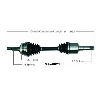 1999-2001 9-5 SAAB L/R CV Eje Conjunto completo Nuevo REF# SA8021