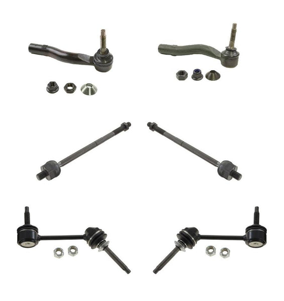 CROWN VICTORIA TOWN CAR GRAND MARQUIS 03-11 Tie Rods & Sway Bars 6pc Kit