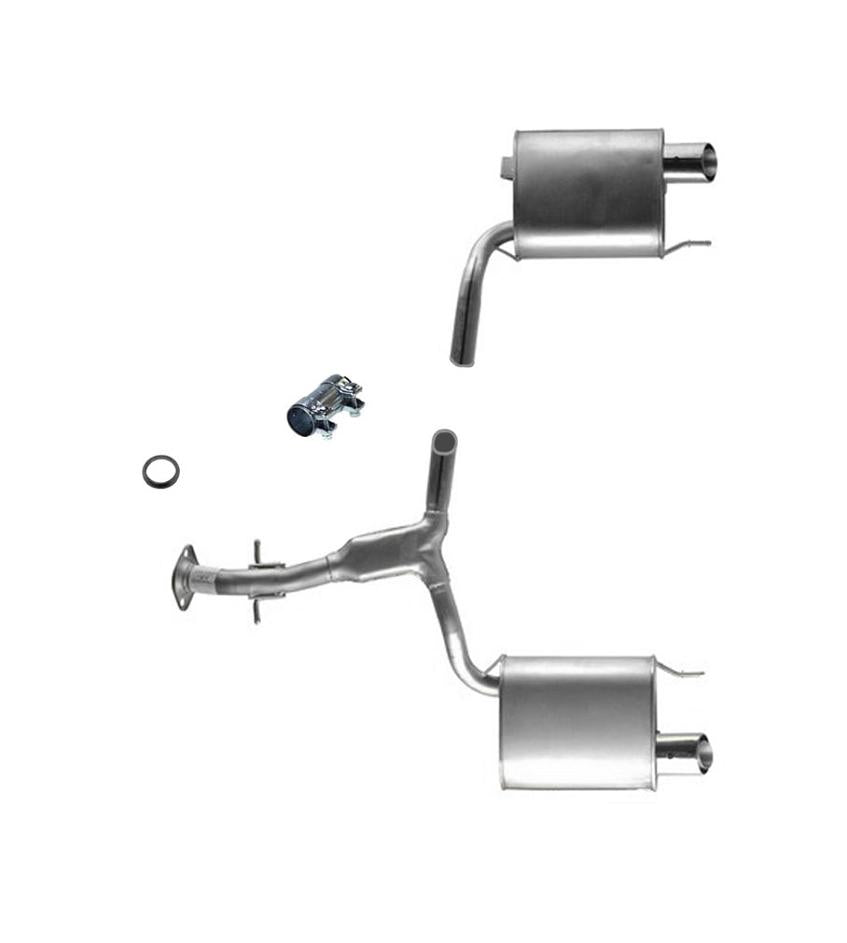 06-11 IS350 Dual Rear Muffler System REF# 233924