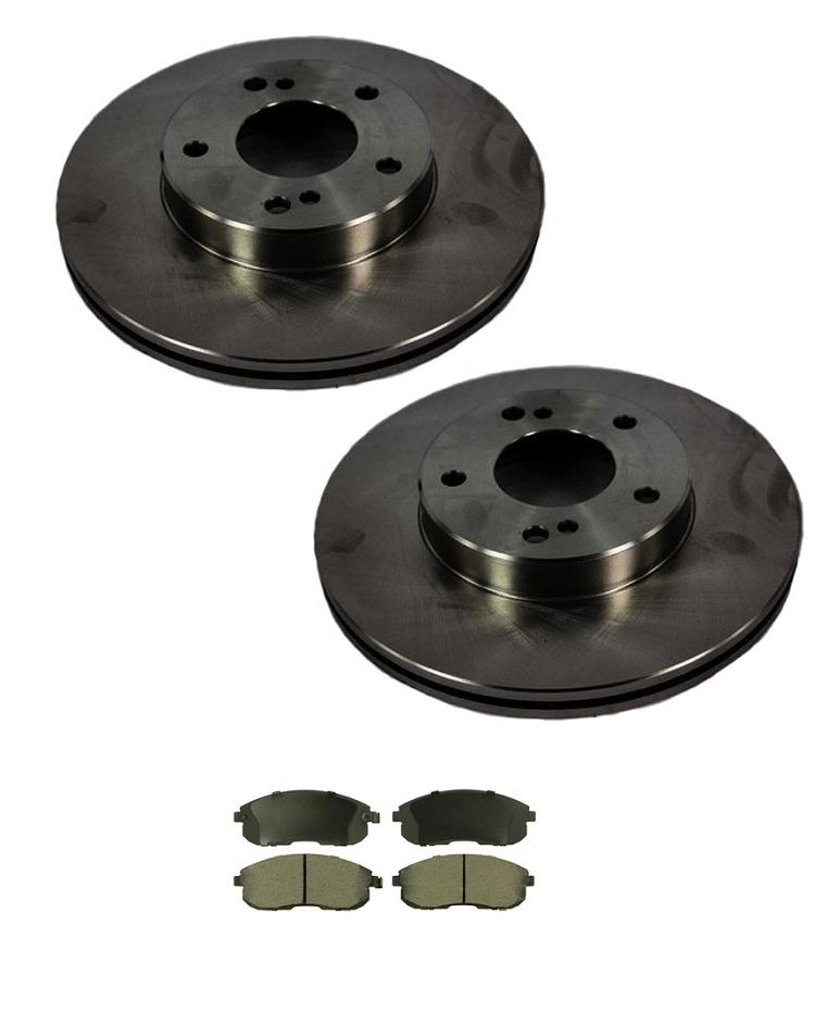 1989-1999 Maxima Front Left and Right Disc Brake Rotors & Ceramic Brake Pads