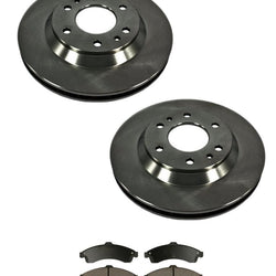 ENVOY TRAILBLAZER Front Brake Rotors & Pads 113wb 55069 CD882 Ceramic Pads