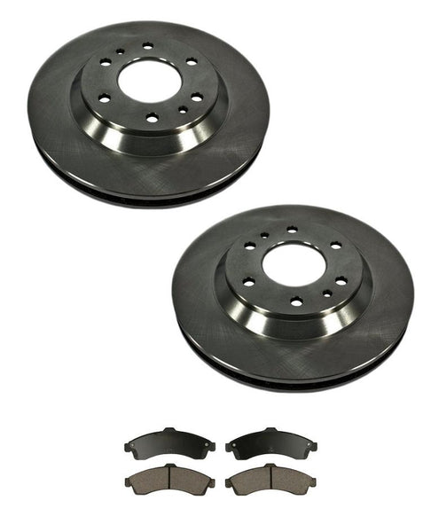 ENVOY TRAILBLAZER Front Brake Rotors & Pads 113wb 55069 CD882 Ceramic Pads