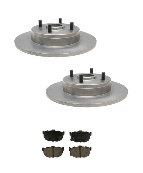 Rotores de freno de disco trasero y pastillas de freno Maxima 1985-1987