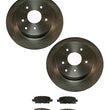 Rear Disc Brake Rotors with Brake Pads for Nissan Altima 02-15 & Maxima 04-08