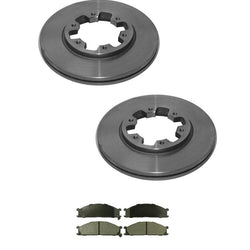 Fits Nissan Frontier 98-02 & D21 86-97 4 Wheel Drive Front Rotors & Brake Pads