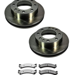 Fits for 99-04 Chevrolet Silverado 2500 Front Brake Brake Rotors Ceramic Pads 3p