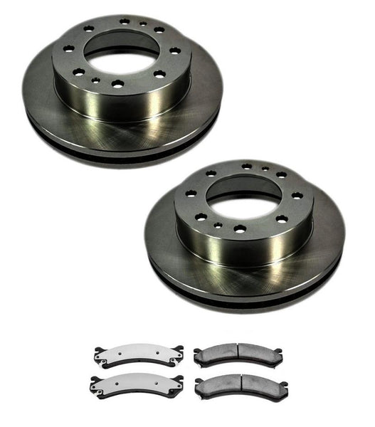 Fits for 99-04 Chevrolet Silverado 2500 Front Brake Brake Rotors Ceramic Pads 3p