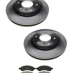 Fits For 06-09 Chevrolet Trailblazer Front Disc Brake Rotors & Ceramic Pads 3pc