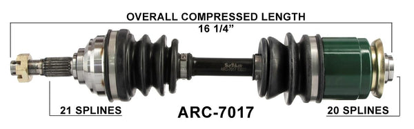 98 99 00 01 Arctic Cat 250 300 400 500 4X4 CV Axle Shaft Complete Front Driver