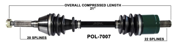 CV Axle Shaft Front Complete 05 06 Polaris Sportsman 450 400 500 600 700 MV7 HD