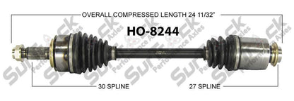 SurTrack HO-8244 New CV Axle Shaft, Front Right P/S With Automatic