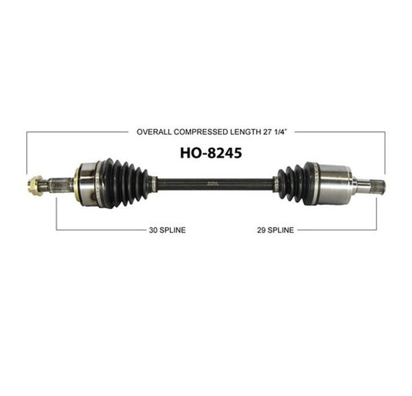 ACCORD 2008-2012 Front Driver Side 3.5L A/T Cv Shaft Axle