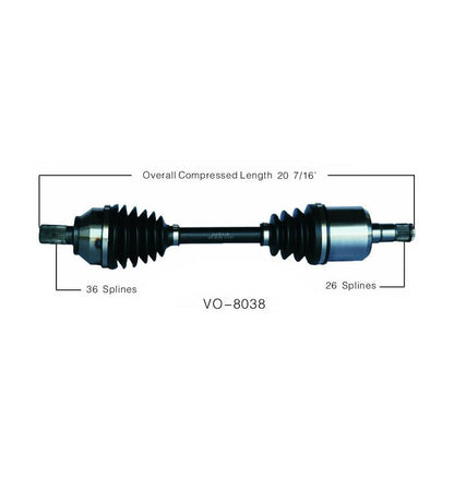 C30 08-12 C70 06-12 S40 04-10 V50 05-11 Front D/S FWD A/T Cv Shaft Axle
