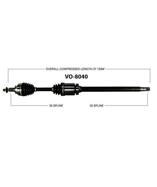 C30 08-12 C70 06-12 S40 04-10 V50 05-11 Front P/S FWD A/T Cv Shaft Axle