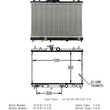 3347 438457 Radiador 07-11 Versa Sin Transmisión Variable