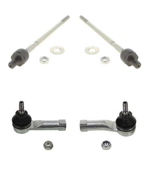 S40 01-04 & V40 01-04 1.9L Turbo Front Inner and Outer Tie Rods 4pc Kit