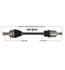 CR-V 2007-2011Eje del eje CV delantero izquierdo/lado del conductorHO-8241