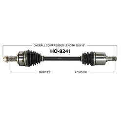 CR-V 2007-2011Front Left/Driver Side CV Shaft AxleHO-8241