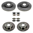 Fits Mazda 3 2.3L 04-09 Non Turbo Front & Rear Disc Brake Rotors and Brake Pads