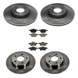 Fits Mazda 3 2.3L 04-09 Non Turbo Front & Rear Disc Brake Rotors and Brake Pads