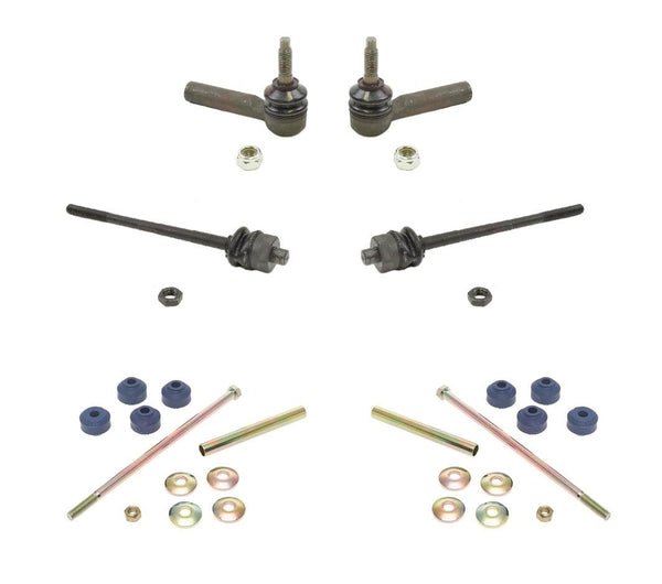 Chevrolet Gmc and Hummer Sway Bar Links Inner and Outer Tie Rods 6pc Kit