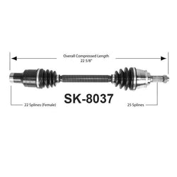 SWIFT 1989-1994 1.3L M/T Passenger Side Cv Shaft Axle