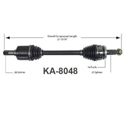 ENTOURAGE 07-08 & SEDONA 06-10 Driver Side Cv Shaft Axle