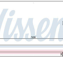 Nissens 651511 Radiador VW 20 5/8 x 12 5/8 x 1 1/4 El núcleo debe medir el núcleo 