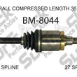 Eje de transmisión CV completo delantero derecho para BMW X3 2004-2010