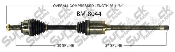 Eje de transmisión CV completo delantero derecho para BMW X3 2004-2010