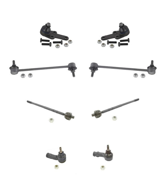 For Focus 00 to 04/04/2004 Ball joints Tie Rods Sway Bar Links 8Pc Chassis Kit