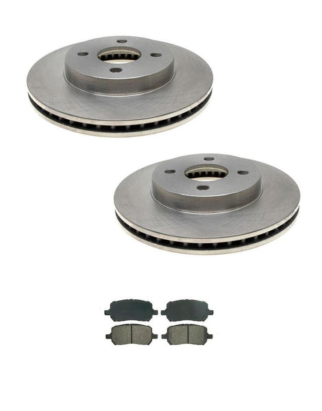 For 2005-2010 Chevrolet Cobalt 2.2L Lug Only  Front Disc Brake Rotors Brake Pads