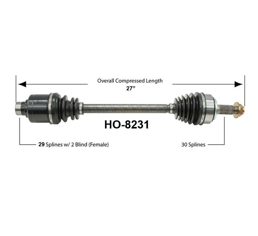 Odyssey 3.5L 07-10 Front Passengers Side CV Shaft Axle