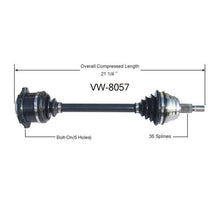 Beetle 2.0L 1998 A/T Front Driver Side Cv Shaft Axle