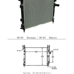 DAKOTA 00-04 & DURANGO 00-03 Radiator