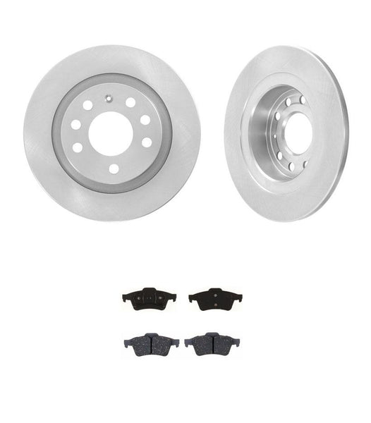 03-05 9- 3 2.0L Rear Disc Brake Rotors and Ceramic Brake Pads 278MM 10.9 Inch