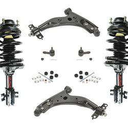 Fits Ford Escort 91-96 Front Struts Control Arms Sway Bar Links & Outer Tie Rods