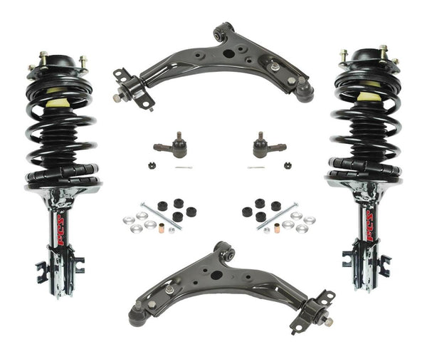 Fits Ford Escort 91-96 Front Struts Control Arms Sway Bar Links & Outer Tie Rods
