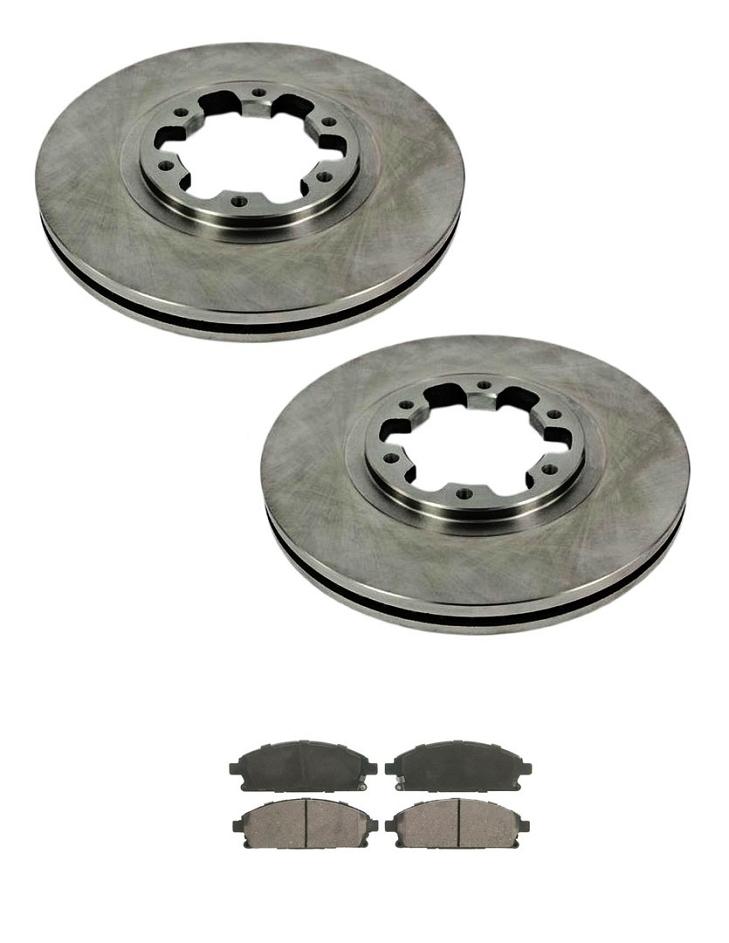 Compatible con rotores de freno de disco delantero y pastillas de freno Nissan QX4 02-03 y PATHFINDER 99-04.